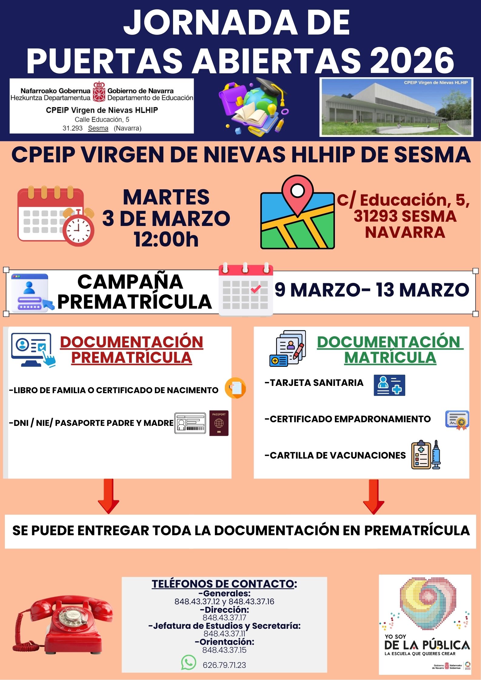 JORNADA DE PUERTAS ABIERTAS E INSCRIPCIONES 26-27